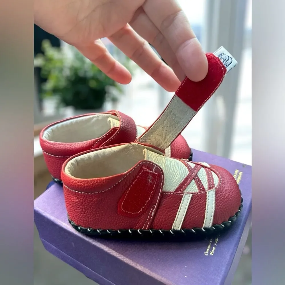 PEDIPED Hand Stitched Braden soft-soled Leather Baby Shoes Size 6-12 Months